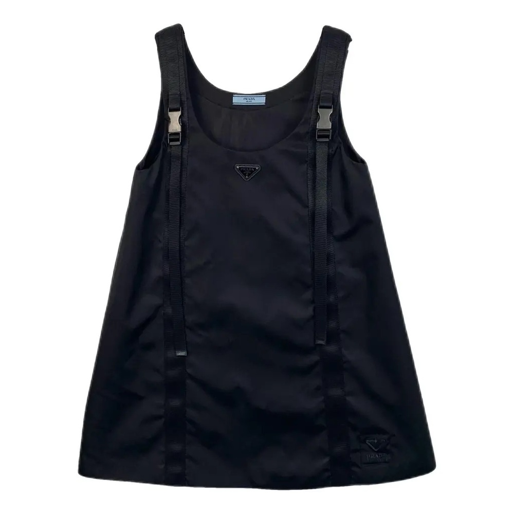 Prada Black Sleeveless Re-nylon vintage dress